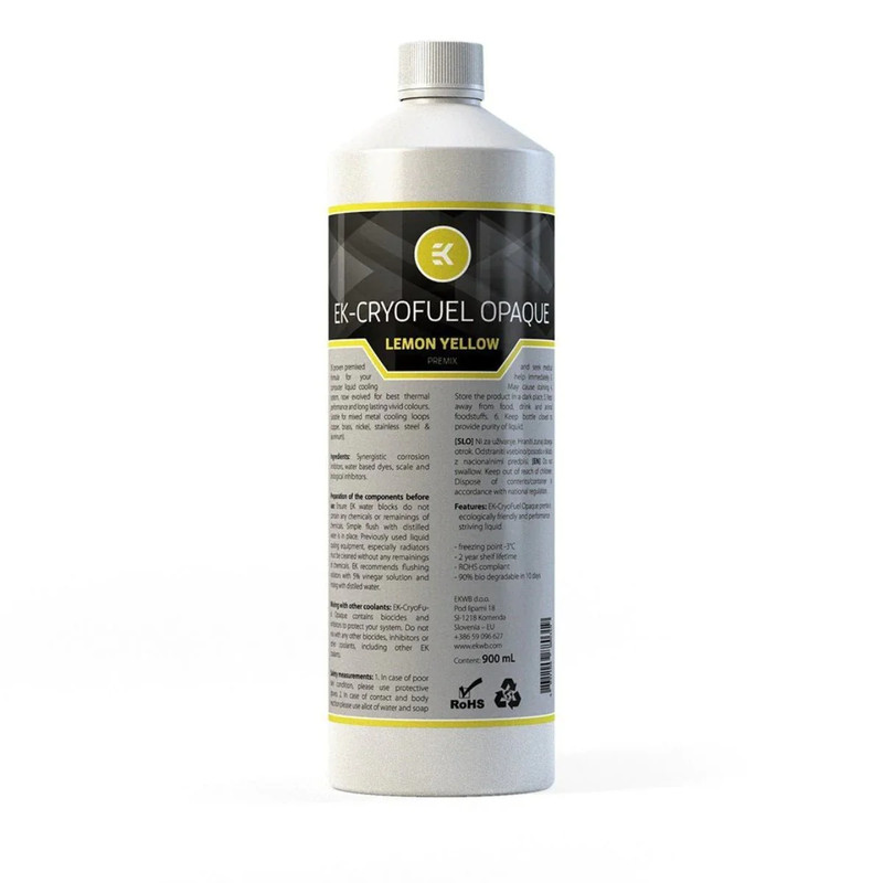 EKWB EK-CryoFuel Lime Yellow Premix 900 mL - سائل تبريد